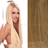 CLIP  IN SOPRANO  INDIAN REMI 100% HUMAN HAIR EXTENSION SILKY STRAIGHT 14" 10 pcs &  16" 9 pcs