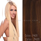 CLIP  IN SOPRANO  INDIAN REMI 100% HUMAN HAIR EXTENSION SILKY STRAIGHT 14" 10 pcs &  16" 9 pcs