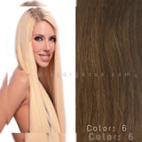 CLIP  IN SOPRANO  INDIAN REMI 100% HUMAN HAIR EXTENSION SILKY STRAIGHT 14" 10 pcs &  16" 9 pcs