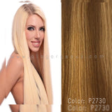 CLIP  IN SOPRANO  INDIAN REMI 100% HUMAN HAIR EXTENSION SILKY STRAIGHT 14" 10 pcs &  16" 9 pcs