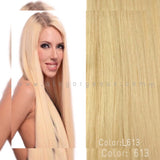 CLIP  IN SOPRANO  INDIAN REMI 100% HUMAN HAIR EXTENSION SILKY STRAIGHT 14" 10 pcs &  16" 9 pcs