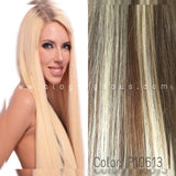 CLIP  IN SOPRANO  INDIAN REMI 100% HUMAN HAIR EXTENSION SILKY STRAIGHT 14" 10 pcs &  16" 9 pcs