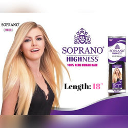 HUMAN HAIR EXTENSIONS SOPRANO HIGHNESS 100% REMI WEAVE SILKY STRAIGHT BEST QUALITY 18