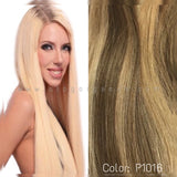 CLIP  IN SOPRANO  INDIAN REMI 100% HUMAN HAIR EXTENSION SILKY STRAIGHT 14" 10 pcs &  16" 9 pcs