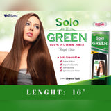 SOLO GREEN REMI 100% HUMAN HAIR YAKI STRAIGHT  16"