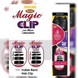 CLIP  IN SOPRANO MAGIC INDIAN 100% REMI HUMAN HAIR EXTENSION SILKY STRAIGHT  18" &  22" ( 9 PCS/PACK)