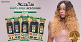 VIRGIN BRAZILIAN 100% HUMAN HAIR REMI 4 X 4 FRONTAL SWISS LACE CLOUSURE (Unprocessed)