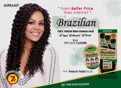 SOPRANO BRAZILIAN REMI VIRGIN BUNDLE 100% HUMAN HAIR FRENCH TWIST (Multy Pack)