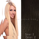 CLIP  IN SOPRANO MAGIC INDIAN 100% REMI HUMAN HAIR EXTENSION SILKY STRAIGHT 12" 10 pcs/pack