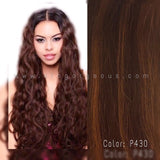 CLIP IN SOPRANO INDIAN 100% REMI HUMAN  HAIR EXTENSIONS BODY WAVE 18"