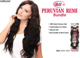 SOPRANO PERUVIAN REMI VIRGIN BUNDLE 100% HUMAN HAIR BODY WAVE (Multy pack)