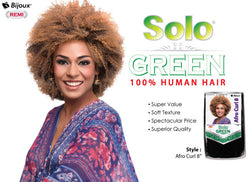 SOLO GREEN REMI  100% HUMAN HAIR AFRO CURL 8