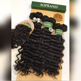 SOPRANO BRAZILIAN REMI VIRGIN BUNDLE 100% HUMAN HAIR FRENCH TWIST (Multy Pack)