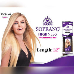 HUMAN HAIR EXTENSIONS SOPRANO HIGHNESS 100% REMI WEAVE SILKY STRAIGHT BEST QUALITY 22