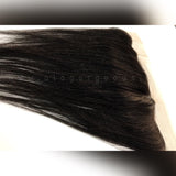 VIRGIN BRAZILIAN 100% HUMAN HAIR REMI EAR TO EAR FRONTAL SWISS LACE CLOSURE