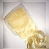 VIRGIN BRAZILIAN 100% HUMAN HAIR REMI 4 X 4 FRONTAL SWISS LACE CLOUSURE (Unprocessed)