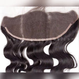 VIRGIN BRAZILIAN 100% HUMAN HAIR REMI EAR TO EAR FRONTAL SWISS LACE CLOSURE